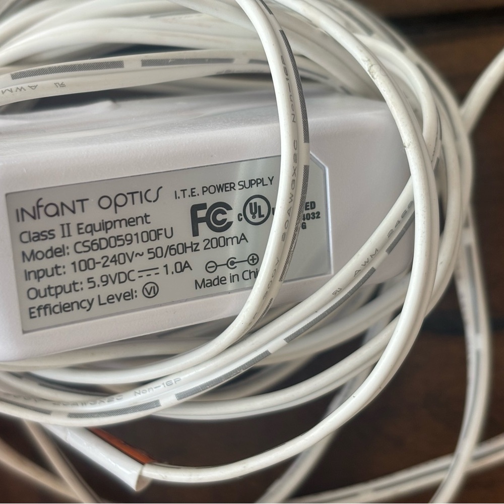 Infant Optics White Power Supply Adapter